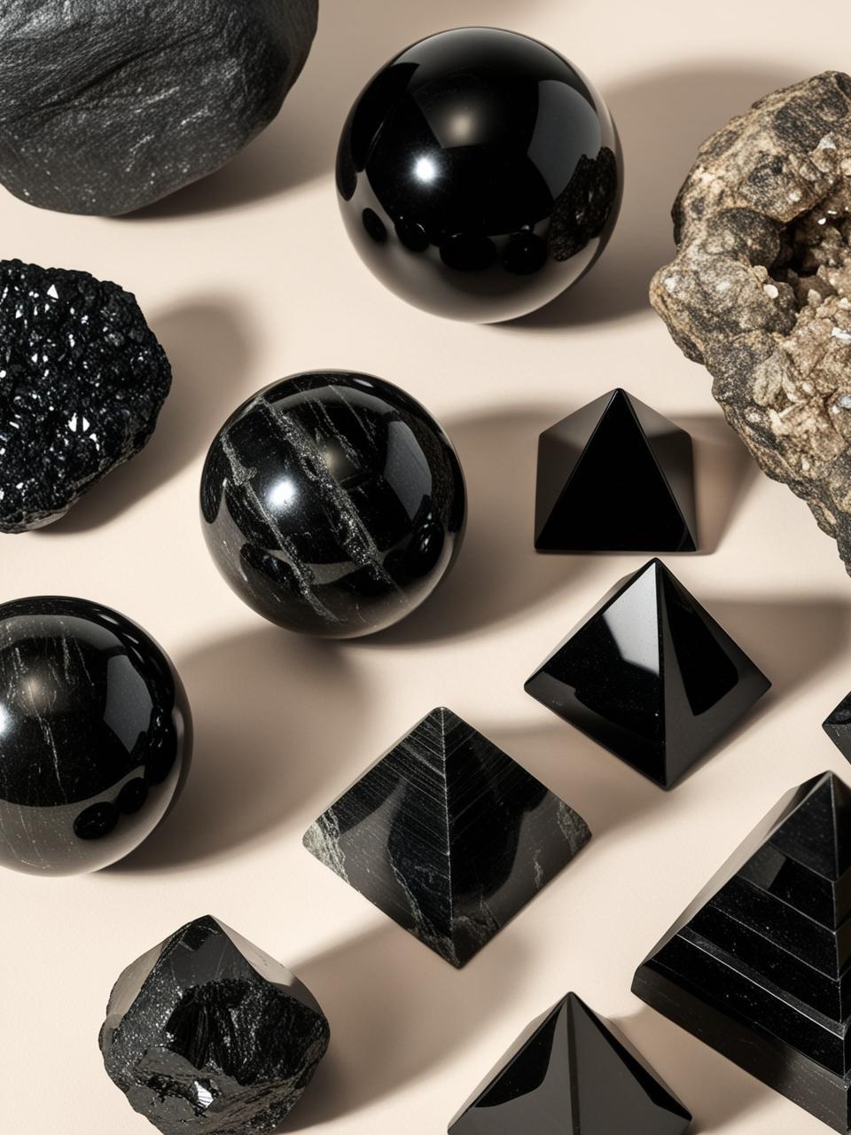 Shungite differentes formes